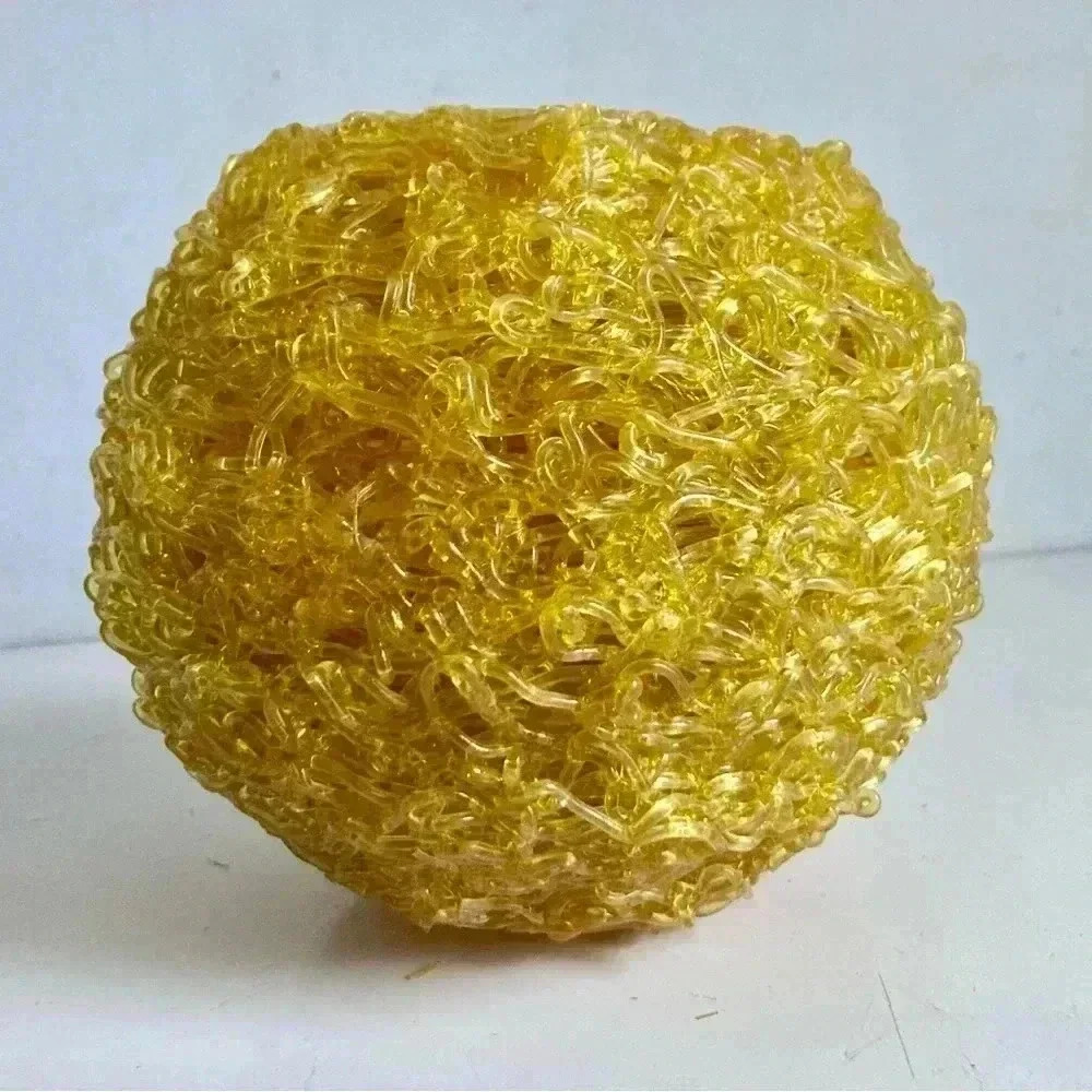 Vintage yellow-orange spaghetti lamp replacement globe/pendant light